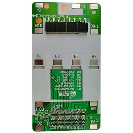 Pcm 10S para 10 Baterías de Litio 36v 13A