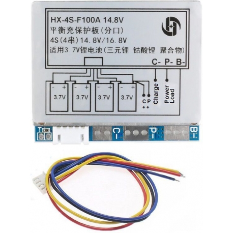 PCM 4S para Baterías de Litio 14.8v. 60-100A