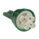 LED T10 4 Led 12v Verde