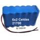 Pack de Baterias 12 Celdas Rectangular