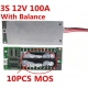 PCM 3S 100A, para Baterías de Litio 11.1v Litio