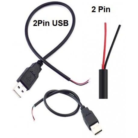 Adaptador USB 2.0 Macho a 2 hilos