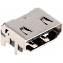 Conector HDMI Hembra inserción Macho, Smd 19 pin