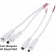 Conector Jack Alimentación Blanco con Bloqueo 5.5x2.1mm