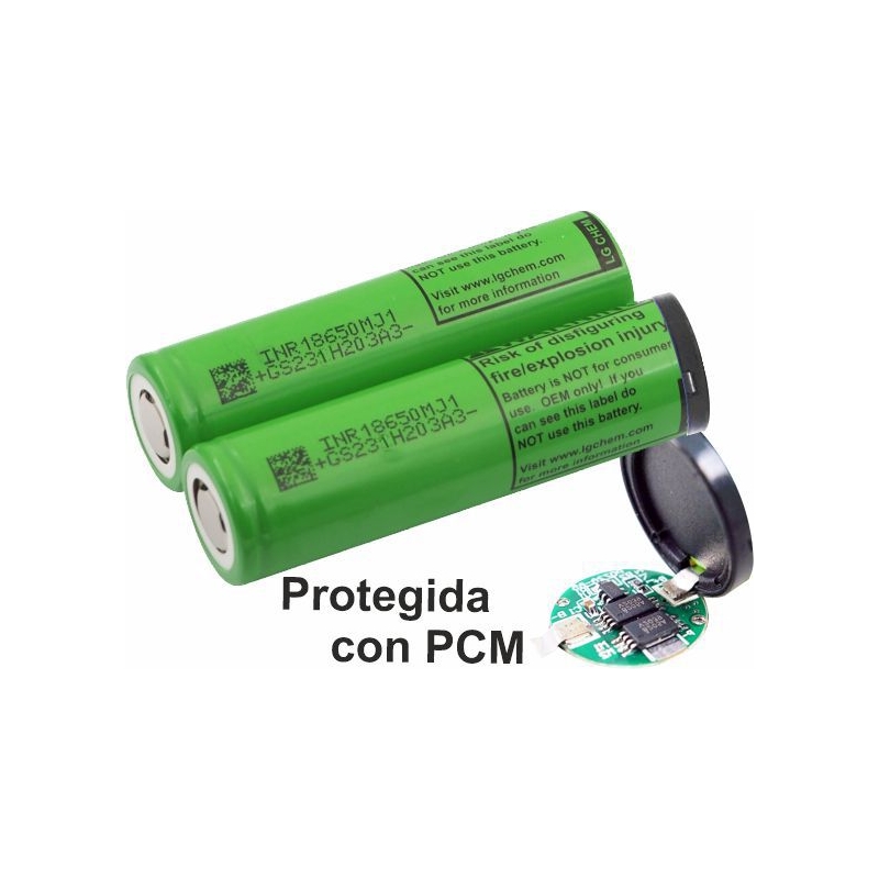 Bateria Litio LG ICR18650-MJ1 3.7v. 3.400mAh