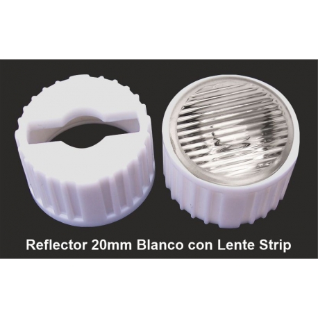 Reflector con Lentes de 20mm Strip-Eliptica