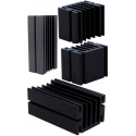 Disipadores Térmicos Negros 46x33mm para Transistortes