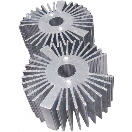 Disipadores Térmicos Redondos 50mm de Aletas Star Virgen