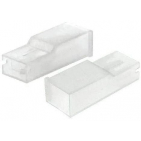 Funda Conector Faston Hembras 6.35mm P.Lock Transparente