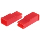 Funda Conector Faston Hembras 6.35mm P.Lock Rojo