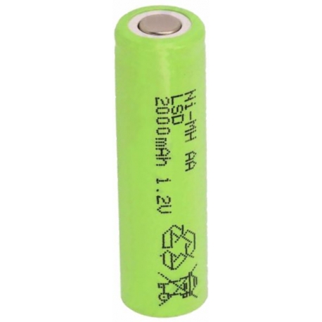 Batería NI-MH Recargable AA 1.2v. 2.200mA