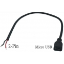 Adaptadores Micro USB 2.0 Hembra a Cable