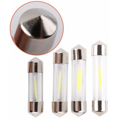 Bombillas Festoon Cob 12 Chip LED de 8x41mm