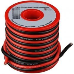 Cable Paralelo Bicolor de Silicona Ultra Flexible de Alta corriente y Temperatura