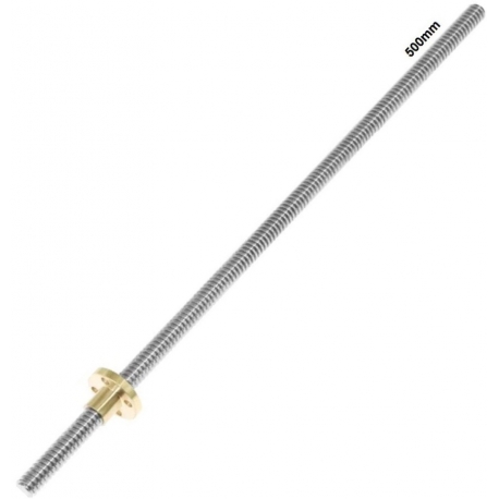 Tornillos de avance con Husillo Trapezoidal 500mm