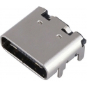 Conector USB-C Hembra, inserción Macho Smd 16 pin