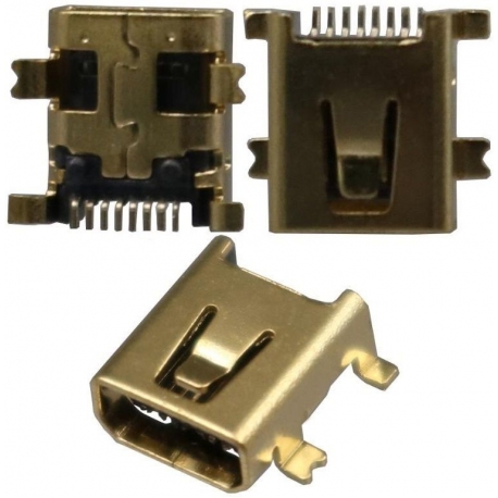 Conector Mini USB-B Hembra PCB SMD 8 pin