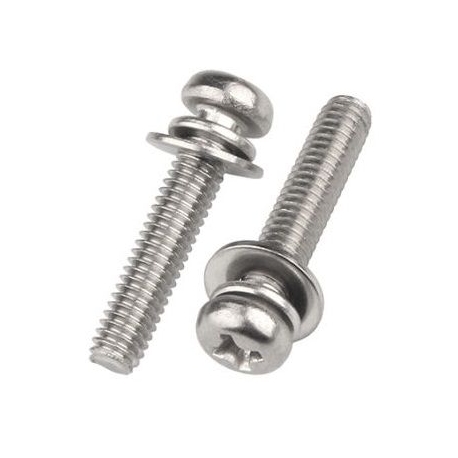 Tornillos M3 con arandela Din7985