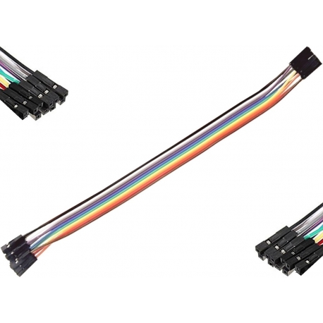 Juego de 7 Cables Hembra-Hembra Dupont 400mm 1pin