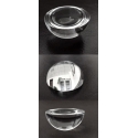 Lente óptica de cristal 8x4mm, media Bola