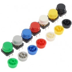 Botones para Pulsadores 12x12mm Tact Switch