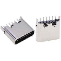 Conector USB-C Macho Smd 6 pin vertical