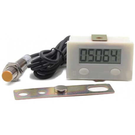 Cuenta vueltas Digital de 5 dígitos con sensor