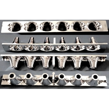 Reflector Multi Led para 6 Led cree xml, lumiled, 132.3X14X15mm