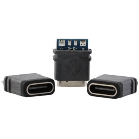 Conector USB-C Hembra Smd 5 pin vertical