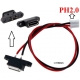 Conector USB-C Hembra Smd 2 pin con cables-conector JST PH 2