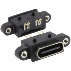 Conector USB-C Hembra de Panel 4 pin