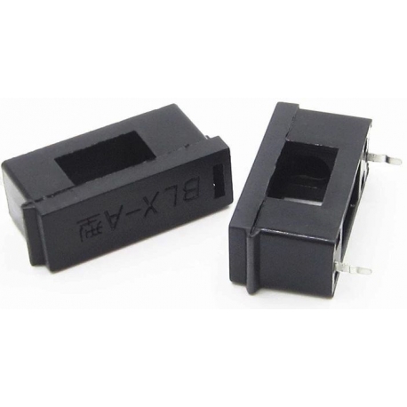 Porta fusibles 5x20mm con tapa abatible