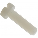 Tornillos de Nylon Blancos M2.5mm Din84