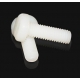 Tornillos de Nylon Blancos M3mm Din84 Flat