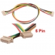 Conector DF13 1.25mm Macho-Macho 6pin