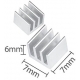 Disipador Térmico Aluminio 7x6x6mm