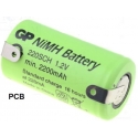 Batería NI-MH Recargable SubC 1,2V 2.200mA GP