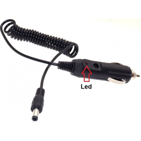 Adaptador cableado Mechero 5.5-2.1mm