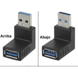 Adaptadores USB Acodado