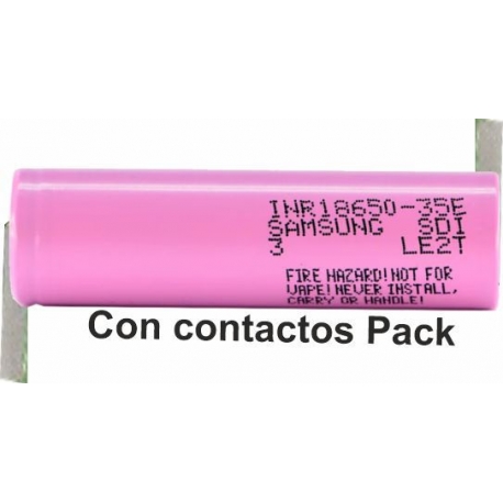 Bateria Litio Samsung INR18650 35E 3.7v. 3.450mAh Pack
