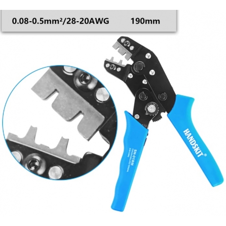 Alicates de Crimpado de Conectores Crimp SN01 Dupont, JST, Molex