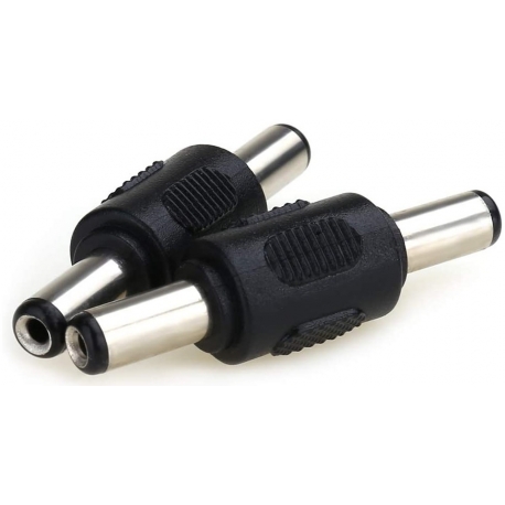 Adaptador Recto Jack Macho-Macho 5.5x2.1mm