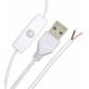 Conectores cableados USB con interruptor a cable 2 pin