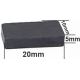 Imanes de Ferrita 20x10x5mm