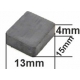 Imanes de Ferrita 15x13x4mm