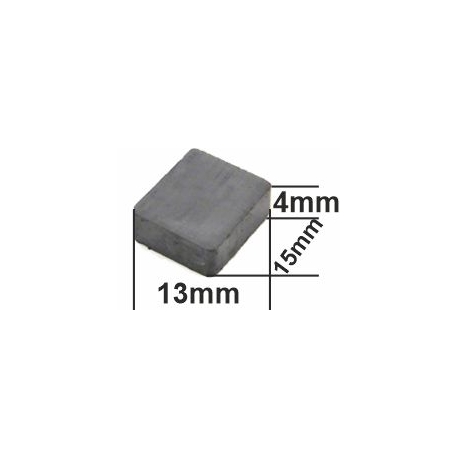 Imanes de Ferrita 15x13x4mm