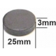 Imanes de Ferrita 25x3mm