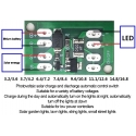 Controlador de Carga para Baterías de Placas Solares 3.2-16.8v