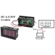 Voltimetro de Panel Led 0-30v. 2 Cables
