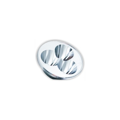 Reflector de 53x18mm Brillo para 3 CREE